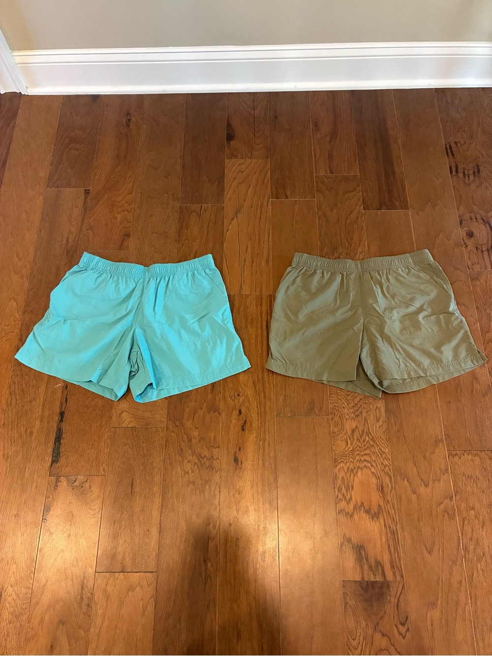 Columbia Blue and Green Women’s Shorts